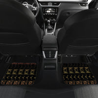 Custom Papua New Guinea Cricket Car Mats 2024 World Cup LT05 Set 2pcs - Back Black - Polynesian Pride
