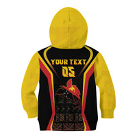 Custom Papua New Guinea Cricket Kid Hoodie 2024 World Cup LT05 - Polynesian Pride
