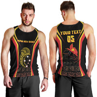 Custom Papua New Guinea Cricket Men Tank Top 2024 World Cup LT05 - Polynesian Pride