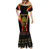 Custom Papua New Guinea Cricket Mermaid Dress 2024 World Cup LT05 - Polynesian Pride