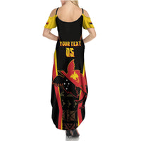 Custom Papua New Guinea Cricket Summer Maxi Dress 2024 World Cup