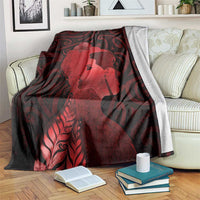 Aotearoa Mana Wahine Blanket The Spiritual Power Of Women LT05 Red - Polynesian Pride