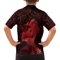 Aotearoa Mana Wahine Family Matching Off The Shoulder Long Sleeve Dress and Hawaiian Shirt The Spiritual Power Of Women