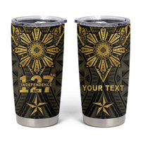 Personalised Philippines Independence Day Tumbler Cup Filipinos Sun Star Tribal