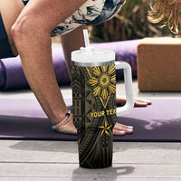 Personalised Philippines Independence Day Tumbler With Handle Filipinos Sun Star Tribal