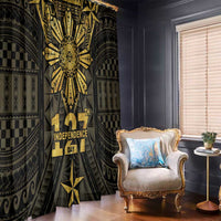 Philippines Independence Day Window Curtain Filipinos Sun Star Tribal