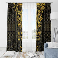 Philippines Independence Day Window Curtain Filipinos Sun Star Tribal