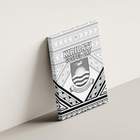 Kiribati Gospel Day Canvas Wall Art Coat Of Arms Polynesian Pattern LT05 - Polynesian Pride