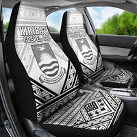 Kiribati Gospel Day Car Seat Cover Coat Of Arms Polynesian Pattern