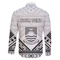 Personalised Kiribati Gospel Day Family Matching Off Shoulder Maxi Dress and Hawaiian Shirt Coat Of Arms Polynesian Pattern LT05 - Polynesian Pride