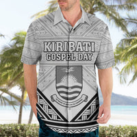 Personalised Kiribati Gospel Day Hawaiian Shirt Coat Of Arms Polynesian Pattern LT05 - Polynesian Pride