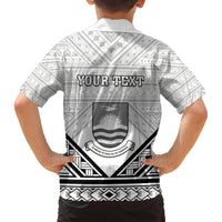 Personalised Kiribati Gospel Day Hawaiian Shirt Coat Of Arms Polynesian Pattern LT05 - Polynesian Pride