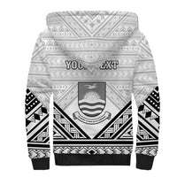 Personalised Kiribati Gospel Day Sherpa Hoodie Coat Of Arms Polynesian Pattern LT05 - Polynesian Pride