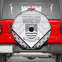 Kiribati Gospel Day Spare Tire Cover Coat Of Arms Polynesian Pattern LT05 - Polynesian Pride