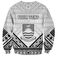 Personalised Kiribati Gospel Day Sweatshirt Coat Of Arms Polynesian Pattern LT05 - Polynesian Pride