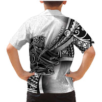 Solomon Islands Nguzunguzu Family Matching Mermaid Dress and Hawaiian Shirt Polynesian Tribal Pattern