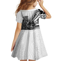 Solomon Islands Nguzunguzu Family Matching Off The Shoulder Long Sleeve Dress and Hawaiian Shirt Polynesian Tribal Pattern