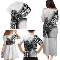 Solomon Islands Nguzunguzu Family Matching Puletasi and Hawaiian Shirt Polynesian Tribal Pattern