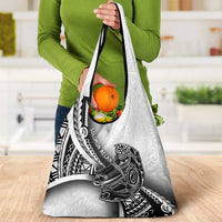 Solomon Islands Nguzunguzu Grocery Bag Polynesian Tribal Pattern