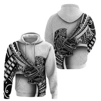 Solomon Islands Nguzunguzu Hoodie Polynesian Tribal Pattern