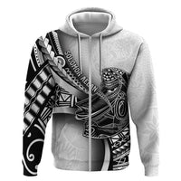Solomon Islands Nguzunguzu Hoodie Polynesian Tribal Pattern