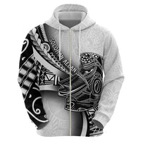 Solomon Islands Nguzunguzu Hoodie Polynesian Tribal Pattern