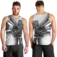Solomon Islands Nguzunguzu Men Tank Top Polynesian Tribal Pattern