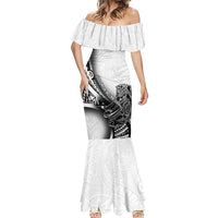 Solomon Islands Nguzunguzu Mermaid Dress Polynesian Tribal Pattern