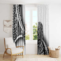 Solomon Islands Nguzunguzu Window Curtain Polynesian Tribal Pattern