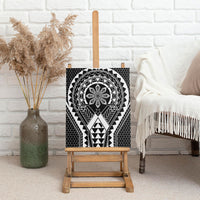 Philippines Batok Tribal Inspired Tattoo Black Canvas Wall Art LT05 - Polynesian Pride