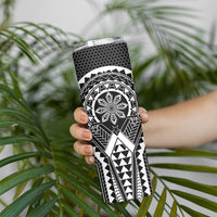 Philippines Batok Tribal Inspired Tattoo Black Skinny Tumbler LT05 - Polynesian Pride