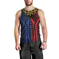 Philippines Batok Tribal Inspired Tattoo Men Tank Top LT05 - Polynesian Pride