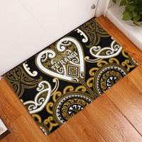 Aotearoa Ngai Te Rangi Rubber Doormat Maori Tribal Pattern LT05 - Polynesian Pride