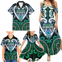 Custom Aotearoa Ngati Ranginui Family Matching Summer Maxi Dress and Hawaiian Shirt Maori Tribal Pattern LT05 - Polynesian Pride