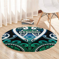 Aotearoa Ngati Ranginui Round Carpet Maori Tribal Pattern LT05 - Polynesian Pride