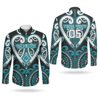 Custom Aotearoa Tapuika Couples Matching Mermaid Dress and Long Sleeve Button Shirt Maori Tribal Pattern LT05 - Polynesian Pride