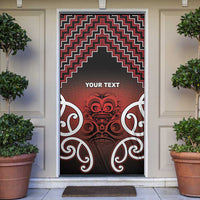 Aotearoa Mana Motuhake Door Cover Poutama With Maori Pattern - Polynesian Pride
