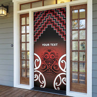 Aotearoa Mana Motuhake Door Cover Poutama With Maori Pattern - Polynesian Pride