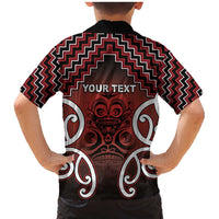 Personalised Aotearoa Mana Motuhake Family Matching Mermaid Dress and Hawaiian Shirt Poutama With Maori Pattern - Polynesian Pride