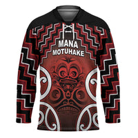 Personalised Aotearoa Mana Motuhake Hockey Jersey Poutama With Maori Pattern LT05 Unisex Red - Polynesian Pride