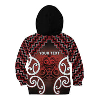 Personalised Aotearoa Mana Motuhake Kid Hoodie Poutama With Maori Pattern - Polynesian Pride