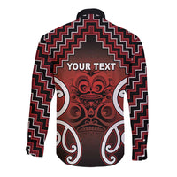 Personalised Aotearoa Mana Motuhake Long Sleeve Button Shirt Poutama With Maori Pattern - Polynesian Pride