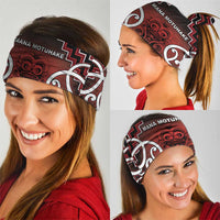 Aotearoa Mana Motuhake Neck Gaiter Poutama With Maori Pattern - Polynesian Pride