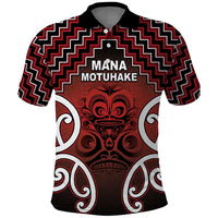 Personalised Aotearoa Mana Motuhake Polo Shirt Poutama With Maori Pattern - Polynesian Pride