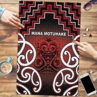 Aotearoa Mana Motuhake Puzzle Poutama With Maori Pattern - Polynesian Pride