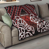 Aotearoa Mana Motuhake Quilt Poutama With Maori Pattern - Polynesian Pride