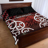 Aotearoa Mana Motuhake Quilt Bed Set Poutama With Maori Pattern - Polynesian Pride