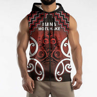 Personalised Aotearoa Mana Motuhake Sleeveless Zip Hoodie Poutama With Maori Pattern LT05 - Polynesian Pride