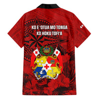 Tonga King Tupou I Day Hawaiian Shirt Tropical Flowers With Ngatu Pattern LT05 - Polynesian Pride