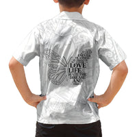 Lung Cancer Awareness Hawaiian Shirt Never Give Up Polynesian Style LT05 - Polynesian Pride